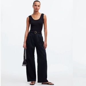 (NWT) Black Petite Harlow Wide-Leg Pant